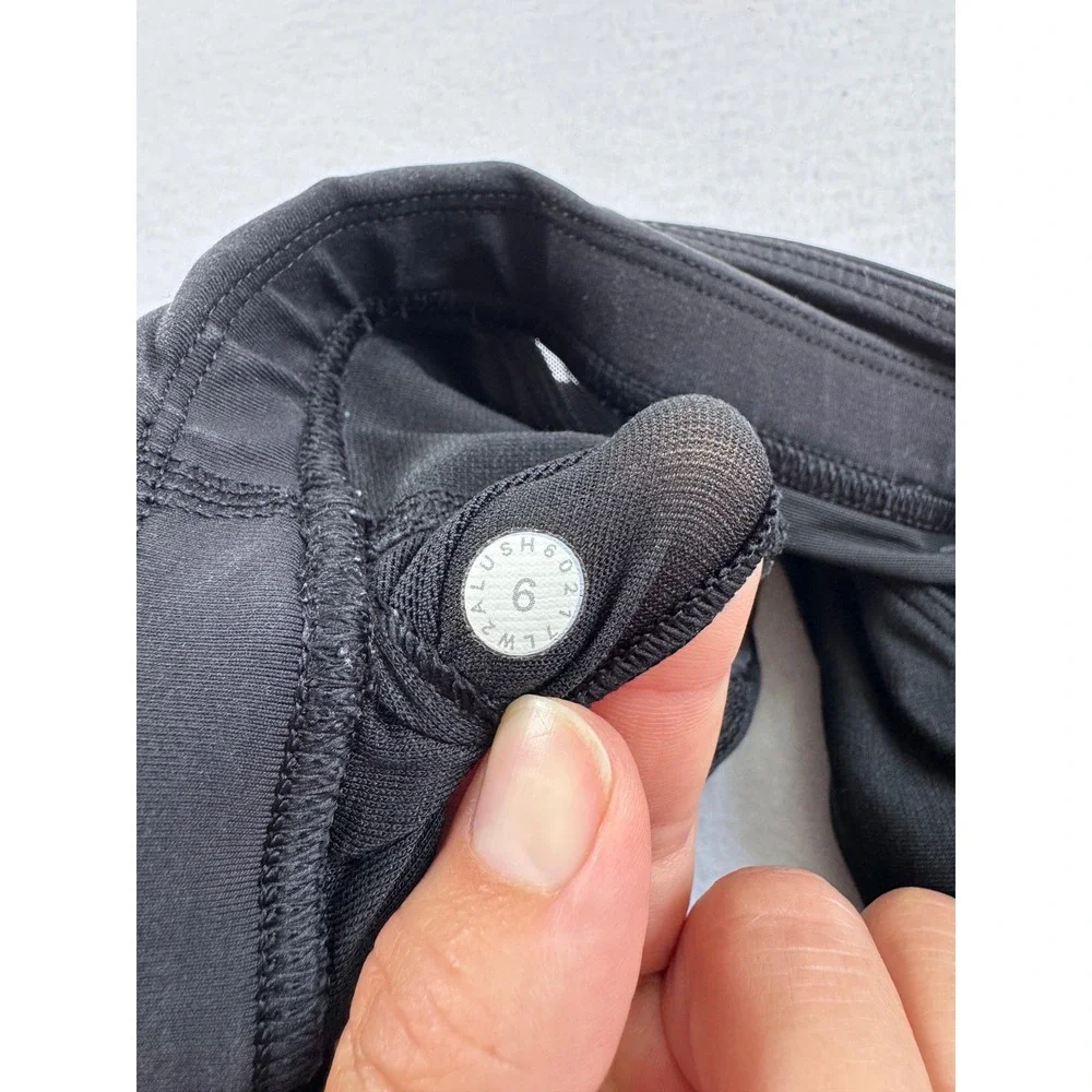 Athleisure‎ Lululemon Womens 6 Invigorate Sports Bra Black Mesh Back Racerback